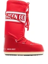 Moon Boot Red Classic Icon Snow Boots In Red
