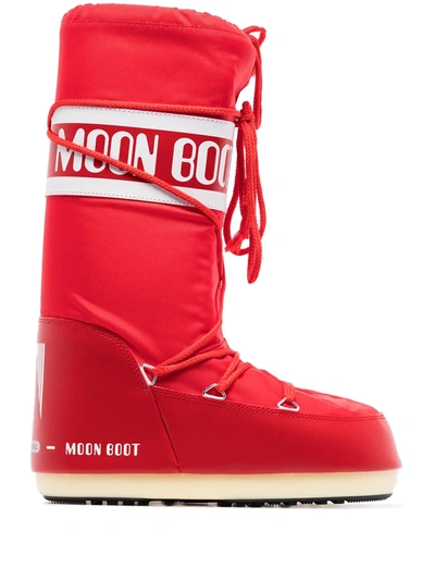 Moon Boot Icon雪地靴 In Red
