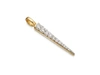 MISSOMA GOLD PAVE SPIKE CHARM PENDANT,MC G C1 SP CZ