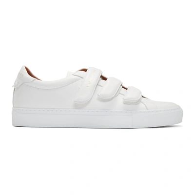 Givenchy Urban Street Velcro Strap Trainers In White