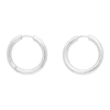 TOM WOOD TOM WOOD SILVER CLASSIC HOOP MEDIUM EARRINGS