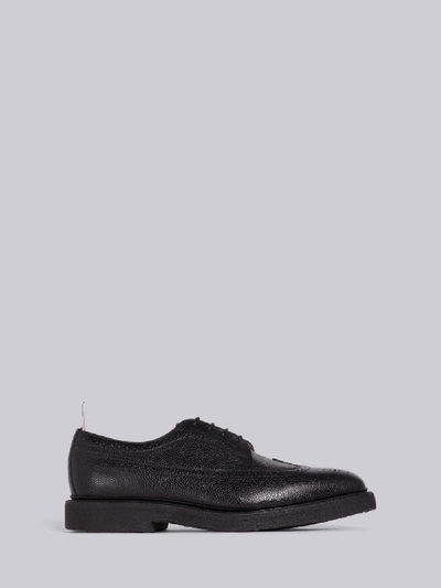 Thom Browne Longwing Brogues Shoes In Black