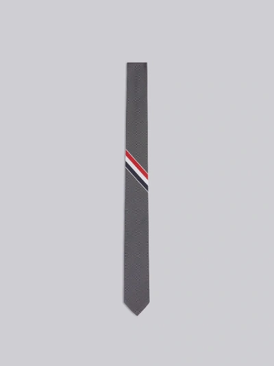 Thom Browne Seersucker Striped Tie In Multi-colored