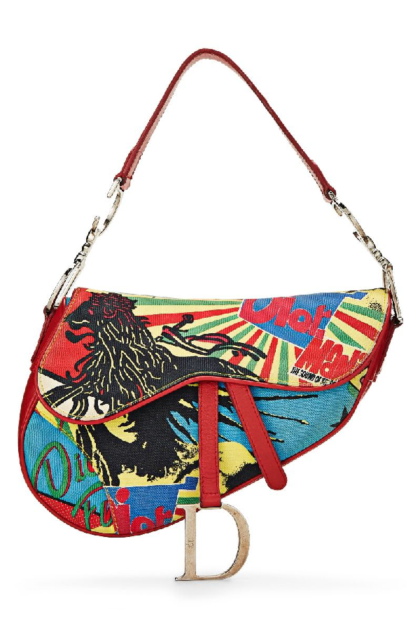 red dior saddle