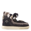 MOU ESKIMO STAR SNEAKER BLACK SUEDE ANKLE BOOT,11156211