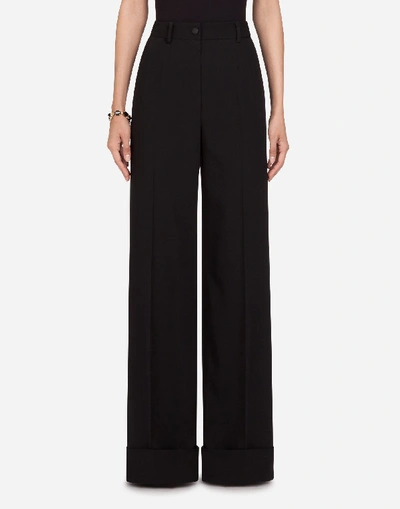 Dolce & Gabbana Woolen Fabric Flare Pants