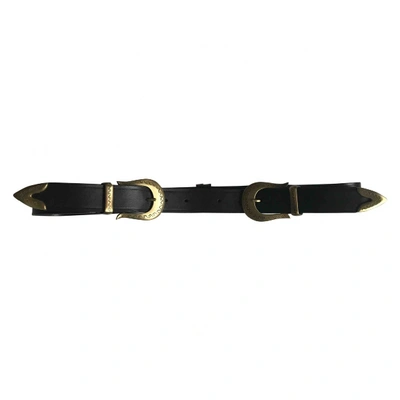 Pre-owned Alberta Ferretti Leather Belt In Black