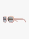 GUCCI NEUTRAL OVAL SUNGLASSES,461705J074014526221