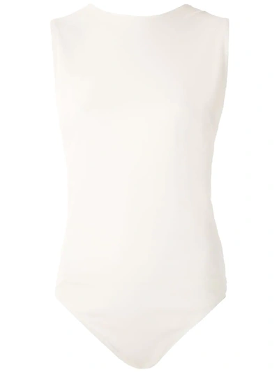 Osklen Naked Back Bodysuit In White