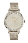HUGO BOSS CARNATION-GOLD-PLATED WATCH WITH TEXTURED DIAL