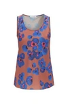 Hugo Boss - Regular Fit Sleeveless Top In Collection Print - Patterned