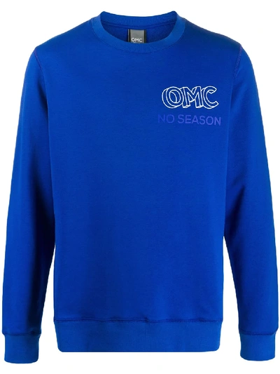 Omc Logo Print Sweatshirt In Blue