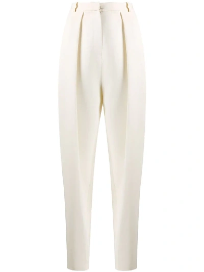 Magda Butrym Shaldon Tapered Trousers In White