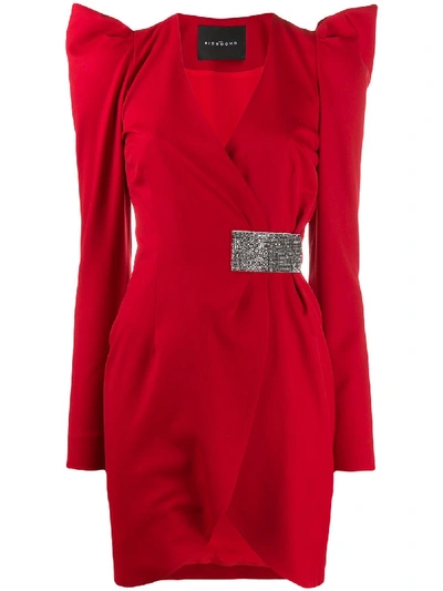 John Richmond Kabbia Short Dress In Red
