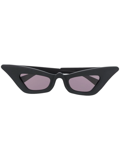 Kuboraum Slim Cat Eye Sunglasses In Bm Black Matte