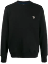 Ps By Paul Smith Ps Paul Smith Zebra Logo Sweatshirt With Zebra Logo In Black