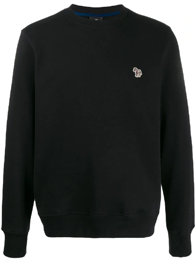 Ps By Paul Smith Ps Paul Smith Zebra Logo Sweatshirt With Zebra Logo In Black