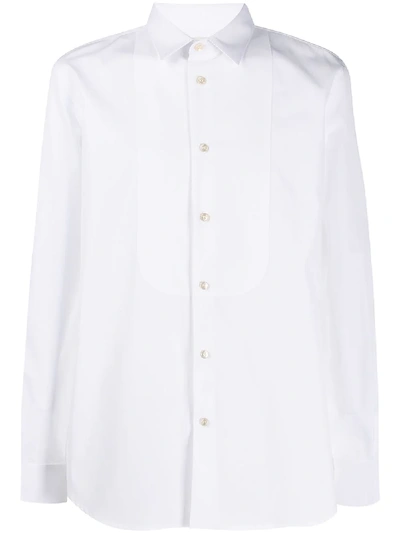 Saint Laurent Peter Pan Collar Shirt In White