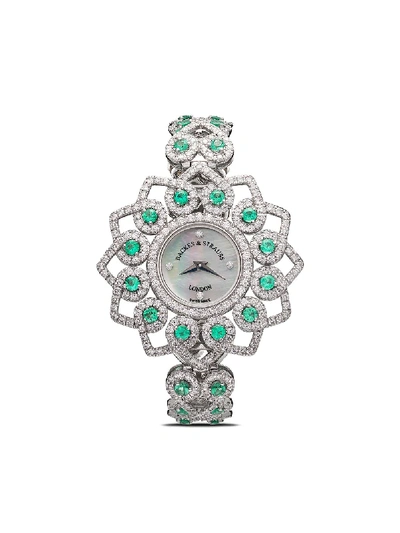 Backes & Strauss Victoria Princess Emerald 36mm腕表 In White