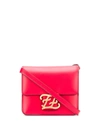 Fendi Karligraphy Shoulder Bag In F1a6s Fuoco+ovibr