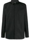 Saint Laurent Yves Collar Shirt In Black