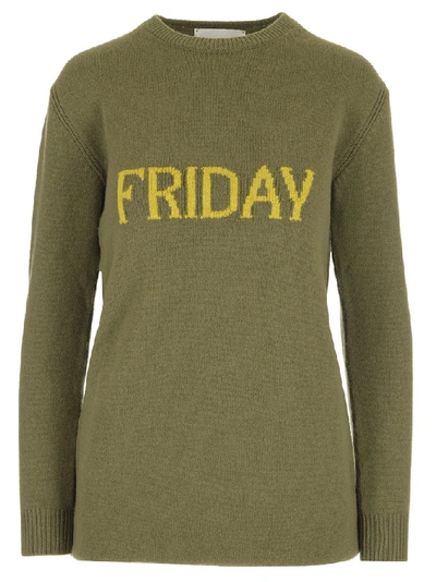 Alberta Ferretti Friday Sweater Dress In Green