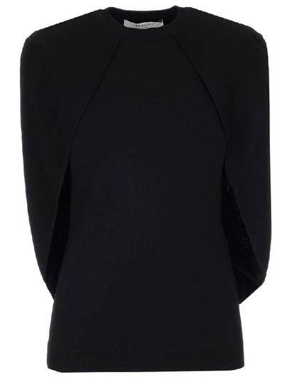 Givenchy Cape Top In Black