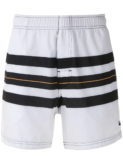 Osklen 'longboard' Shorts Mit Print In White