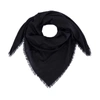 SAINT LAURENT SAINT LAURENT FRINGED LOGO JACQUARD SCARF