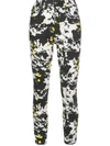 ALICE AND OLIVIA MARBLE-PRINT SKINNY JEANS