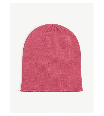 Johnstons Cashmere Beanie In Hot Pink