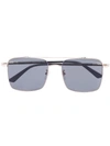 GUCCI SQUARE FRAME TINTED SUNGLASSES