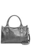 Frye 'melissa' Washed Leather Satchel In Carbon
