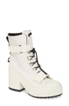 Converse Chuck Taylor All Star Water Resistant Lace-up Boot In White/ Black/ White