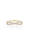 KWIAT KWIAT FIDELITY CROSSOVER DIAMOND BAND RING,13501