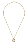 GUCCI INTERLOCKING-G PENDANT NECKLACE,YBB57985800100U