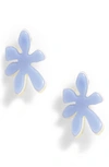 Lele Sadoughi Paper Lily Stud Earrings In Periwinkle