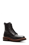 Frye Ella Moto Lace Up Boots Women's Shoes In Black