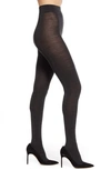Falke Soft Merino Wool Blend Tights In 3089 Dark Anthracite Melange