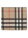 Burberry Men's Ronan Vintage Check Bi-fold Wallet In Archive Beige