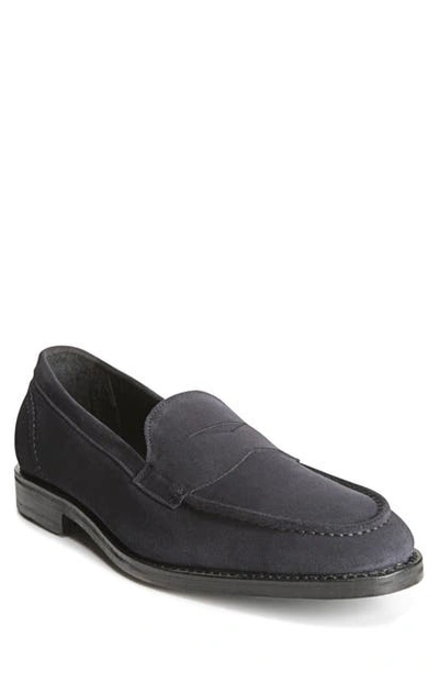 Allen Edmonds Mercer Penny Loafer In Dark Navy Suede