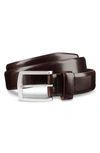 Allen Edmonds Midland Ave. Leather Belt In Mahogany