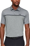 Under Armour Playoff 2.0 Loose Fit Polo In Steel/ Steel/ Black