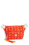 MCM RESNICK VISETOS SLING BAG - ORANGE,MUZ9SRA07