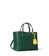 Tory Burch Perry Small Triple-compartment Tote Bag In Pine Tree