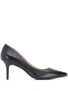 Ralph Lauren Lanette Womens Padded Insole Dressy Pointed Toe Heels In Black
