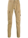 C.p. Company Side Lens Logo Cargo Trousers In 大地色