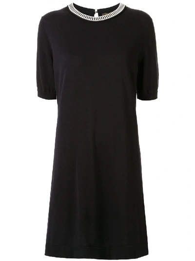 Pre-owned Louis Vuitton  Short Sleeve Dress In Black