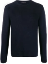 Prada Cashmere Knitted Jumper In 蓝色