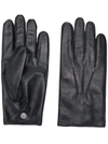 N•peal 007 Leather & Cashmere Lined Gloves In Black
